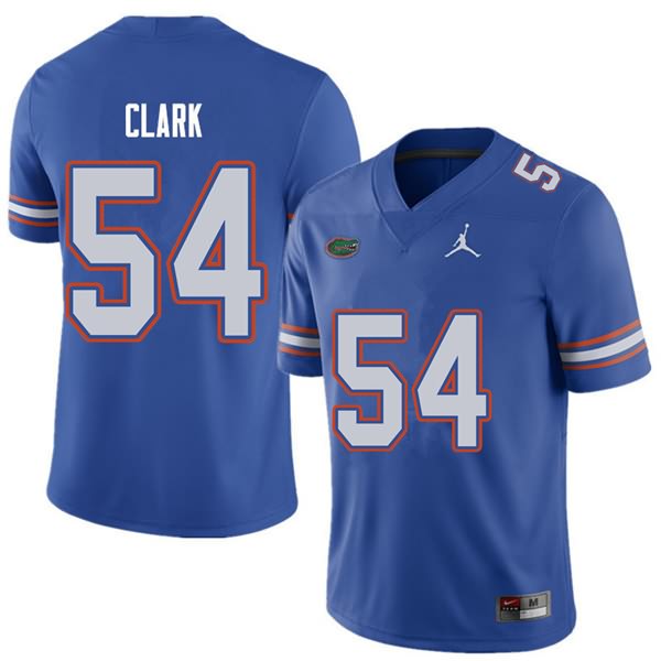 NCAA Florida Gators Khairi Clark Men's #54 Jordan Brand Royal Stitched Authentic College Football Jersey HTJ8364JG
